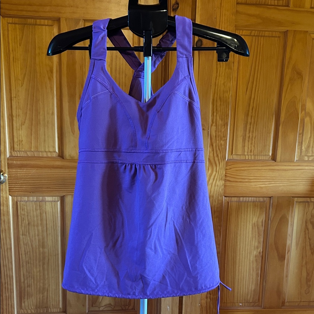 Athleta athletic Purple top with built in bra